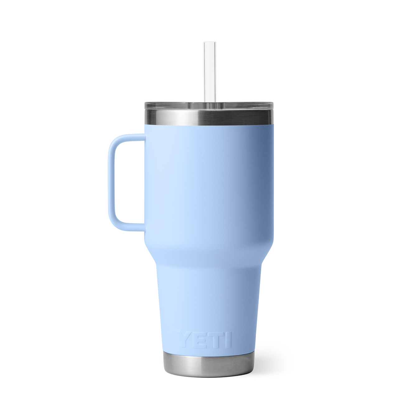 Yeti Rambler 35 Oz Straw Mug Blue Sky Blue