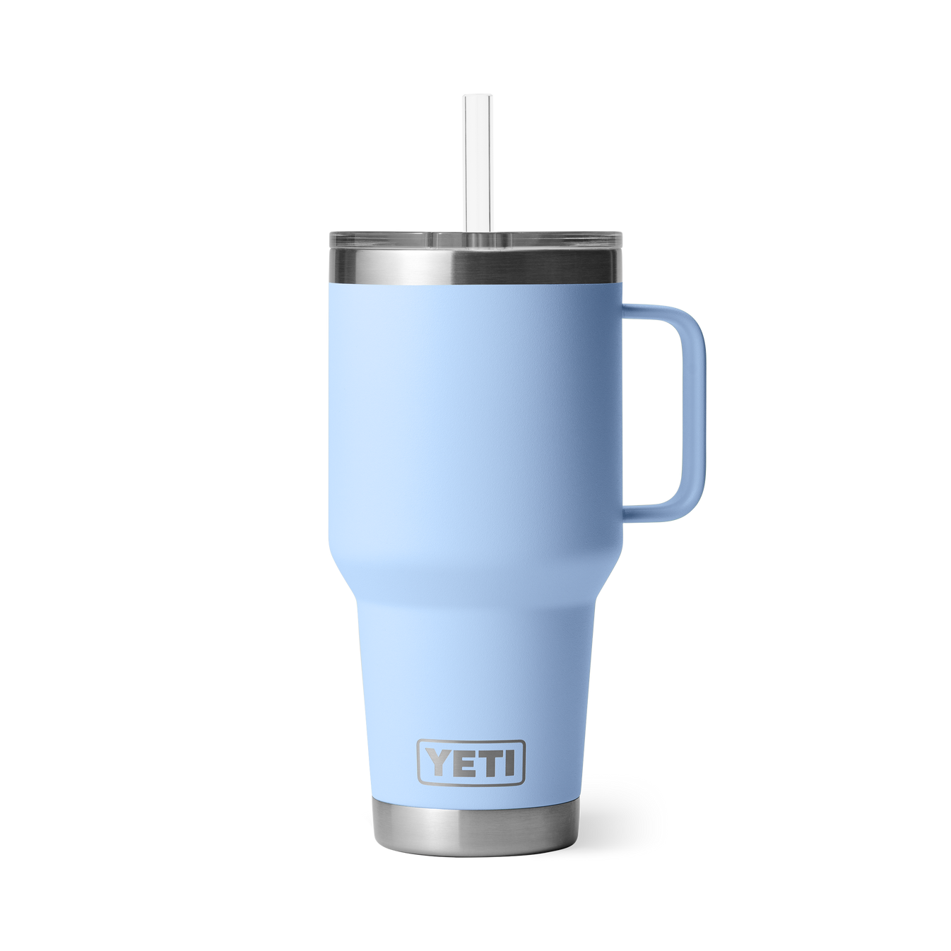 Yeti Rambler 35 Oz Straw Mug Blue Sky Blue