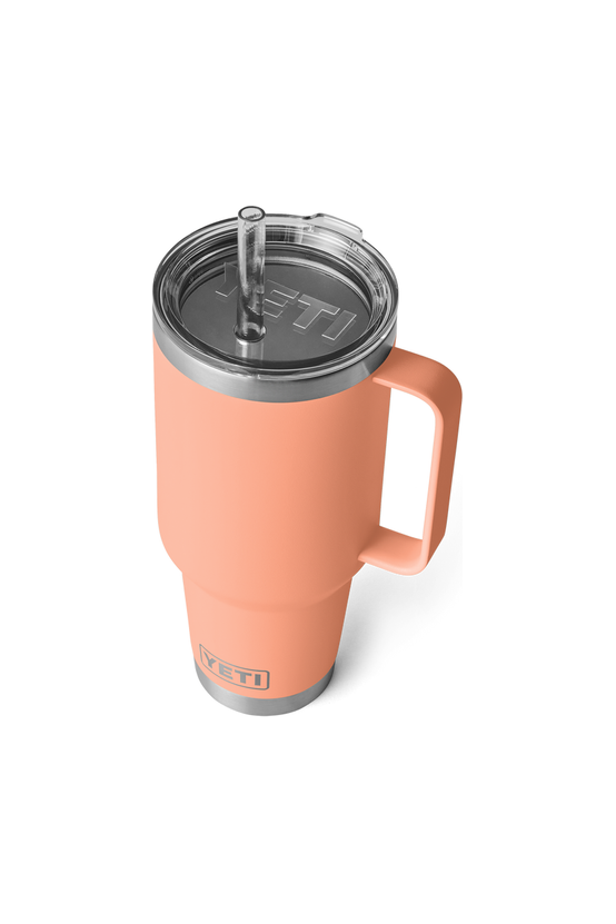 Yeti Rambler 35oz Straw Mug Peach