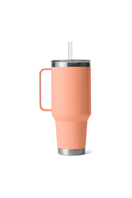 Yeti Rambler 35oz Straw Mug Peach