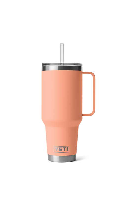 Yeti Rambler 35oz Straw Mug Peach