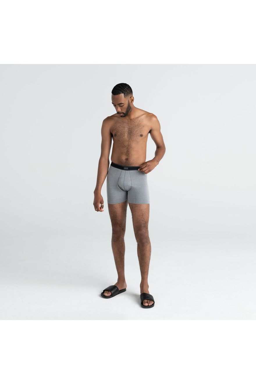 Saxx Daytripper Boxer Brief Fly 2Pk Black/Grey Heather