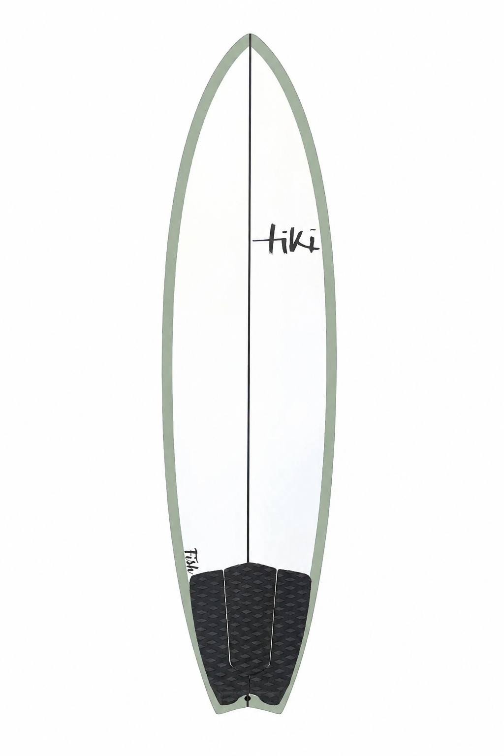 Tiki EVO 3 Piece Surfboard Tail Pad Black