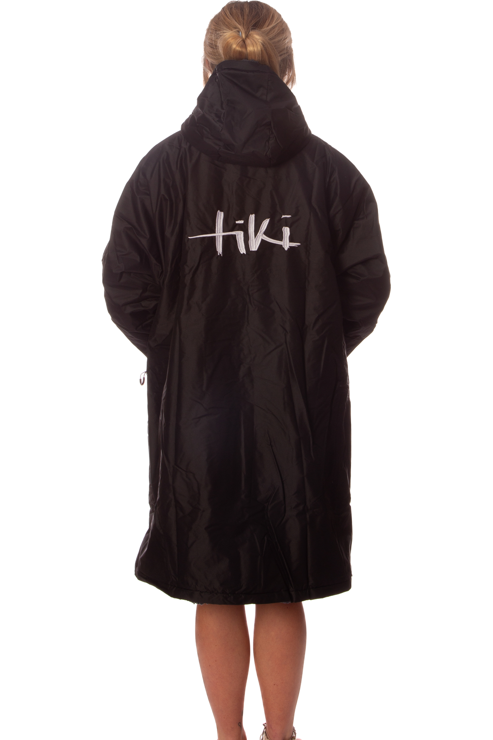 Tiki Tech Robe Black With Taupe Lining