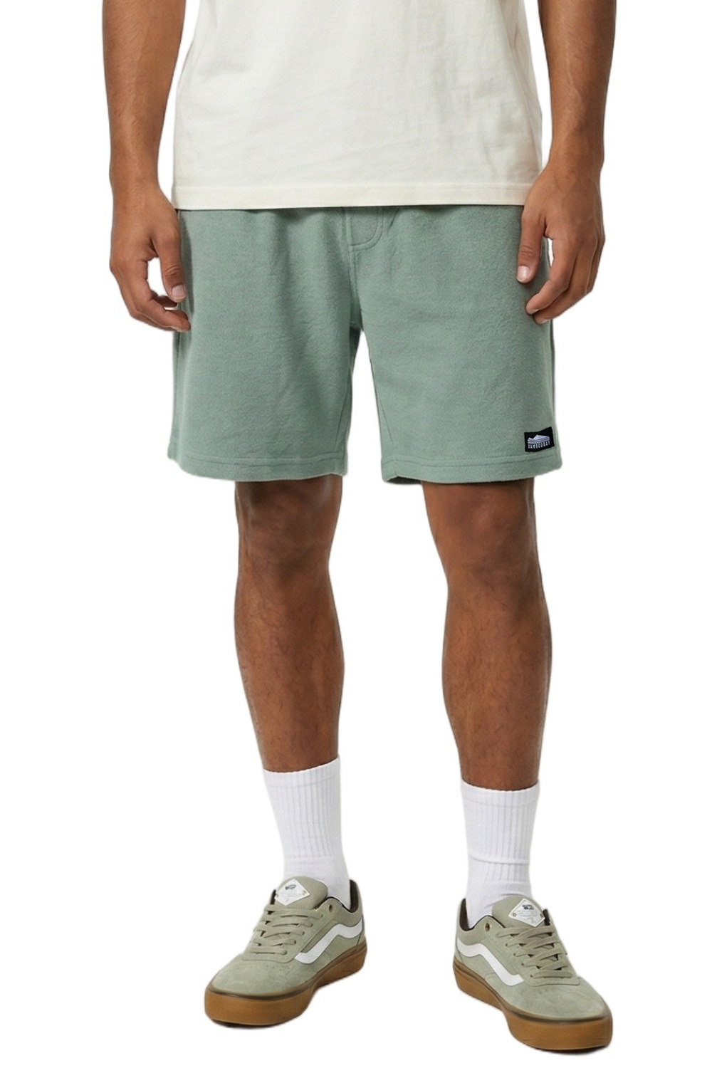 BamBooBay Lazy Terry Mens Shorts Aloe