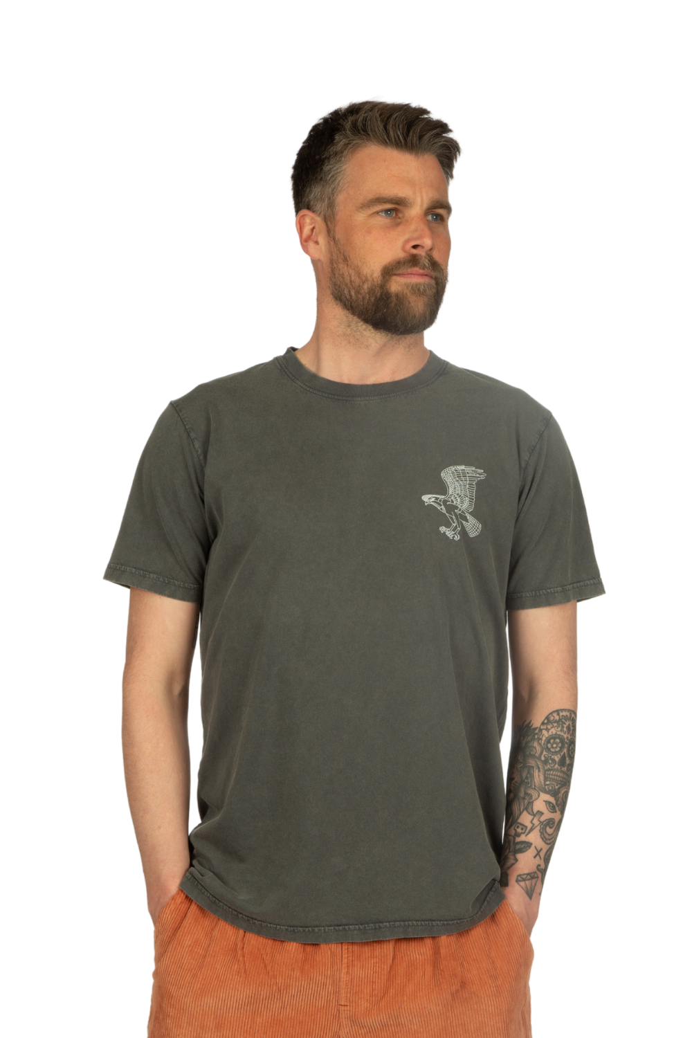 Tiki Seahawk T-Shirt Grey