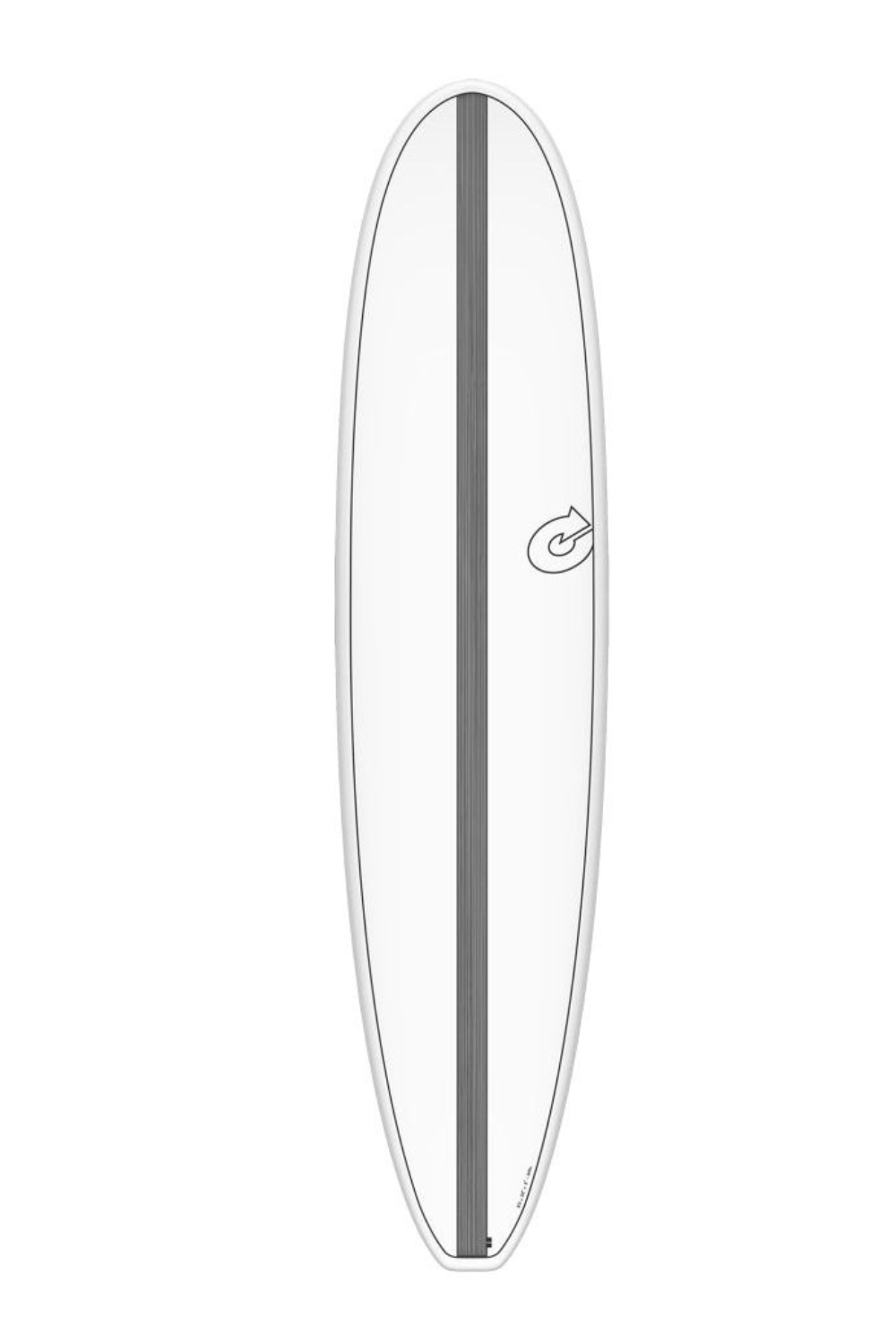 Torq TET Longboard Surfboard White with Carbon Strip