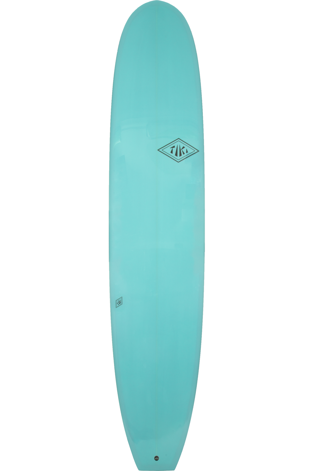Image of Tiki Custom Surfboard - 9'1 Totem Mal - Iced Aqua Blue from the front