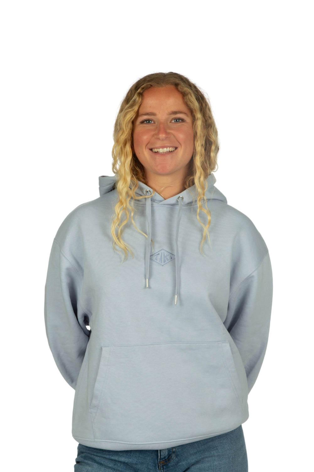 Tiki Womens Diamond Hoodie Blue