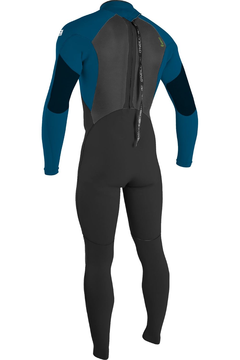 O'Neill Epic Youth Wetsuit 4/3 Back Zip Black Blue Dayglo