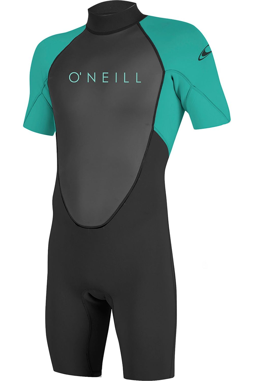 O'Neill Reactor 2 Youth 3/2 Back Zip Spring Black Light Aqua