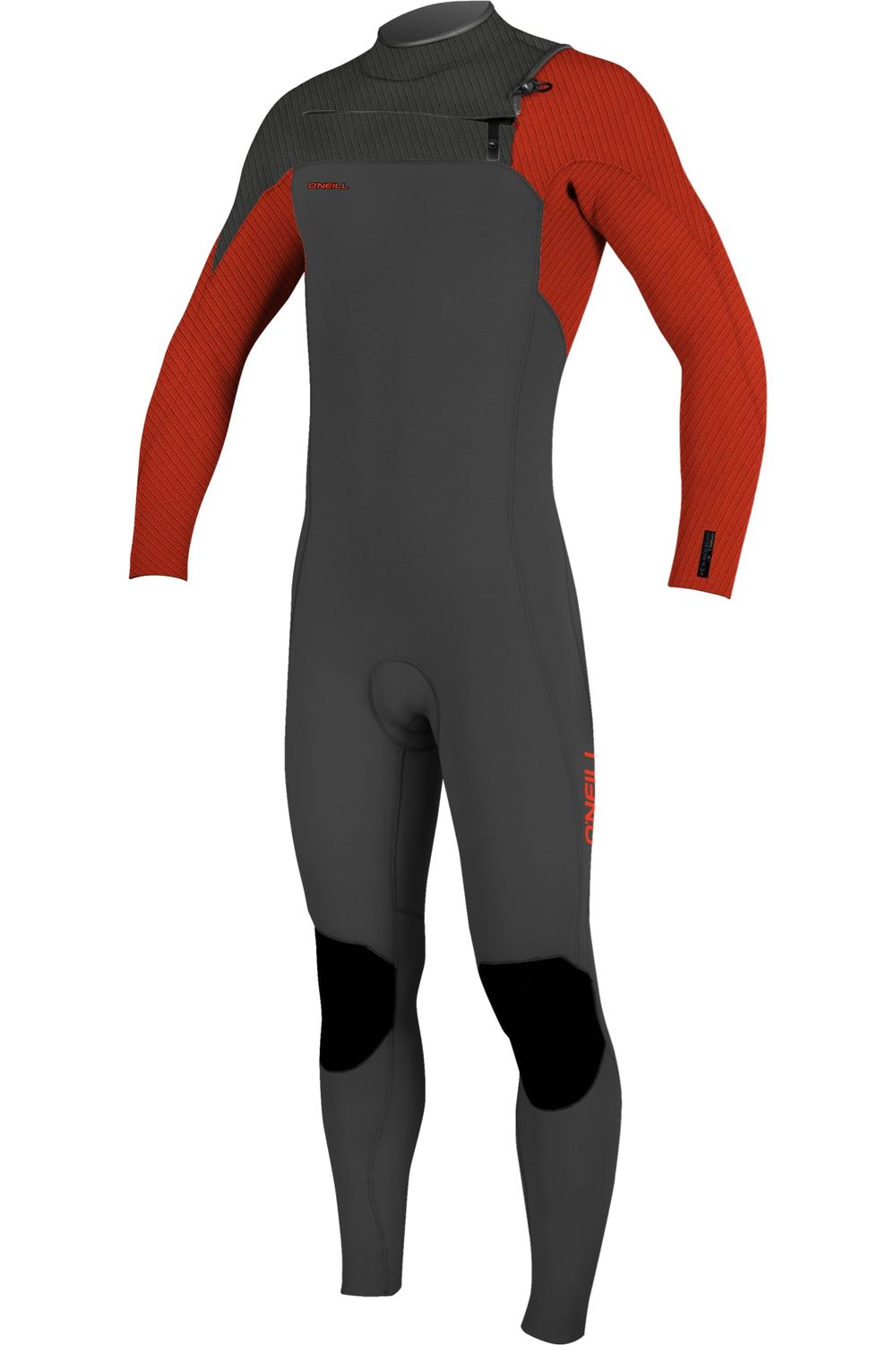 O'Neill Hyperfreak Youth Wetsuit 4/3+ Chest Zip Raven Red