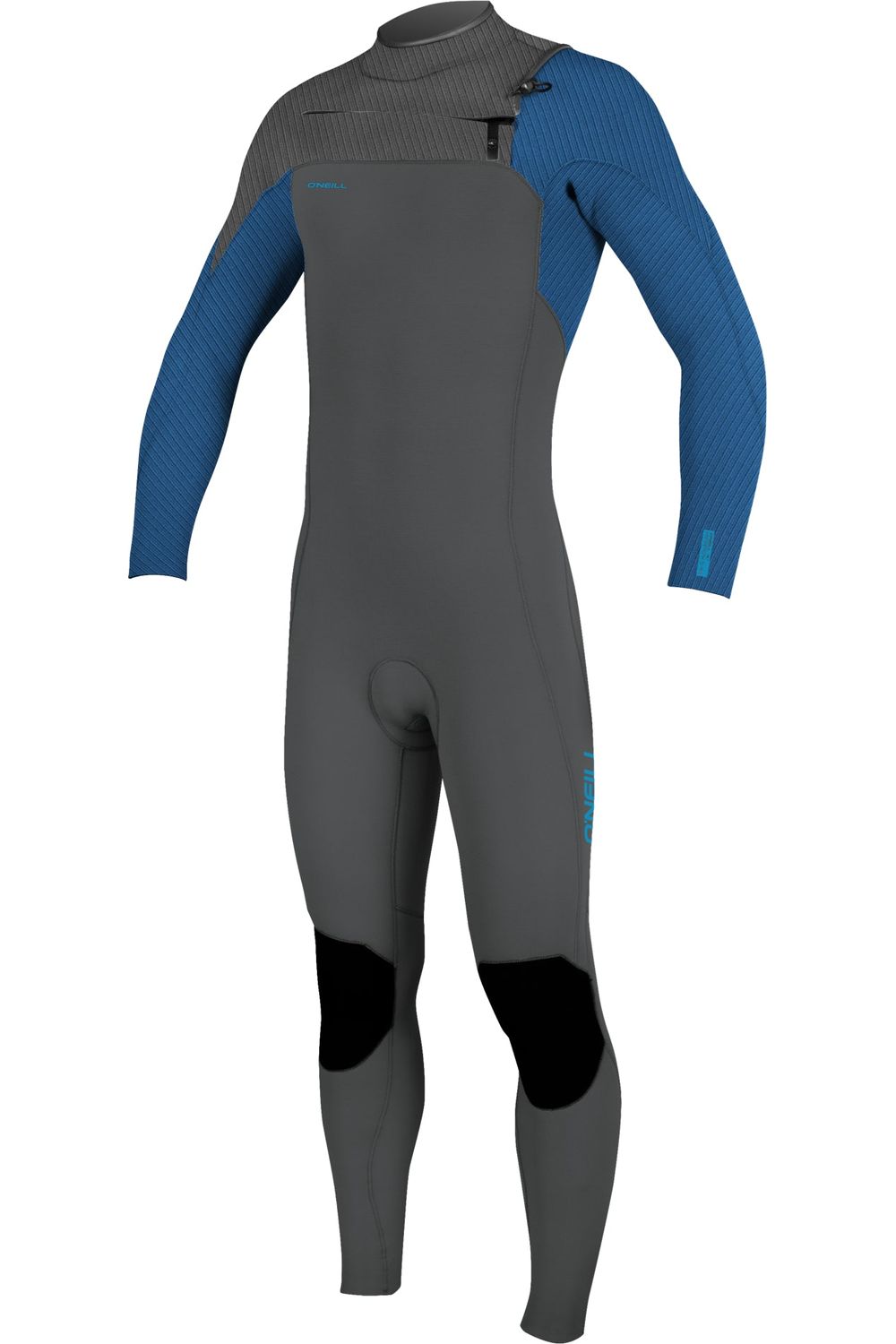 O'Neill Hyperfreak Youth 5/4+ Chest Zip Wetsuit Graphite Smoke Baliblue
