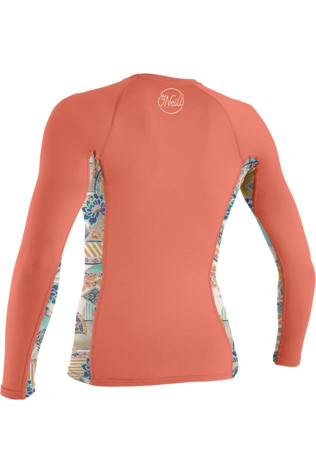 O'Neill Womens Side Print Rash Guard In Nectar Zephora