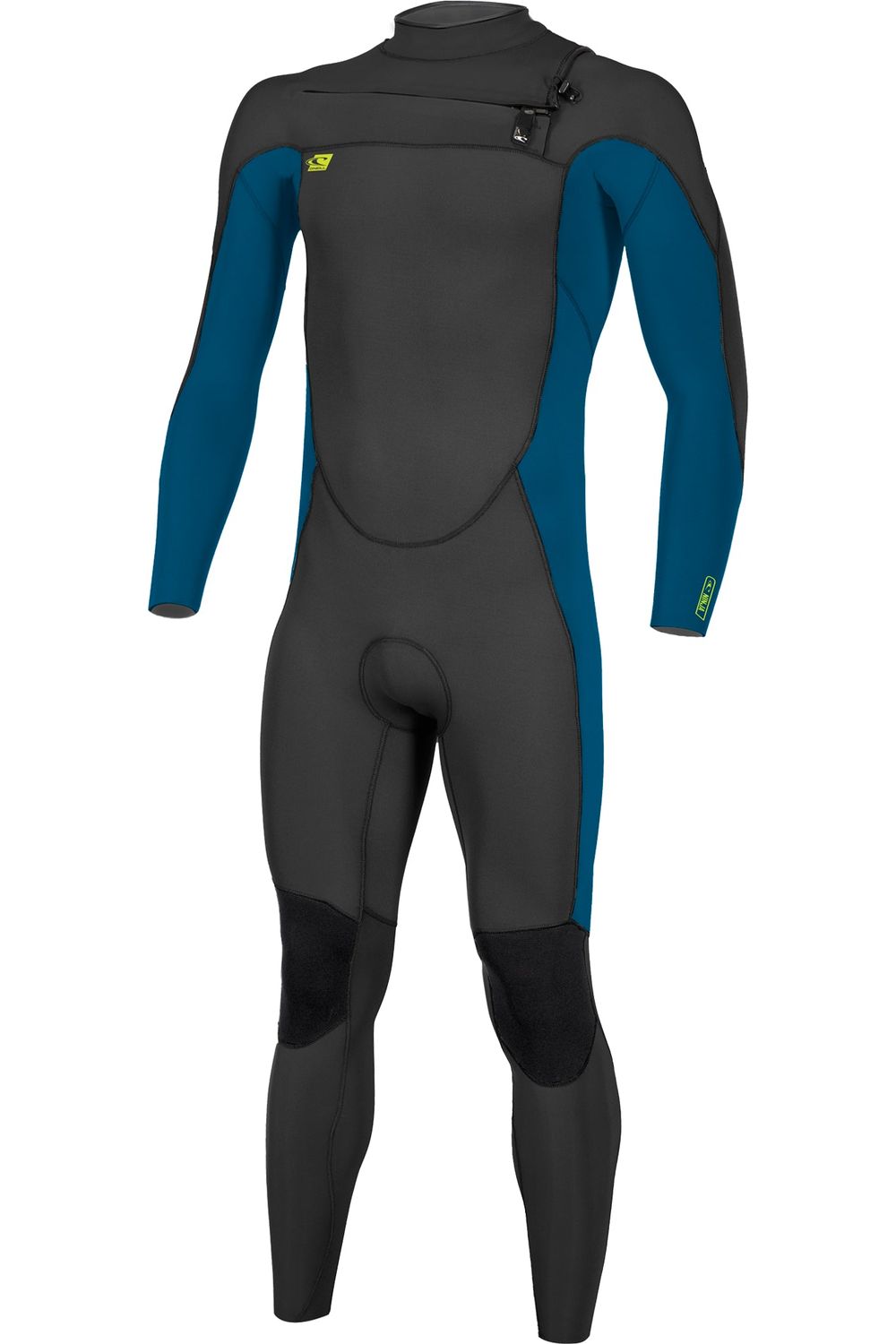 O'Neill Ninja Youth Wetsuit 4/3 Chest Zip Black Blue Dayglo