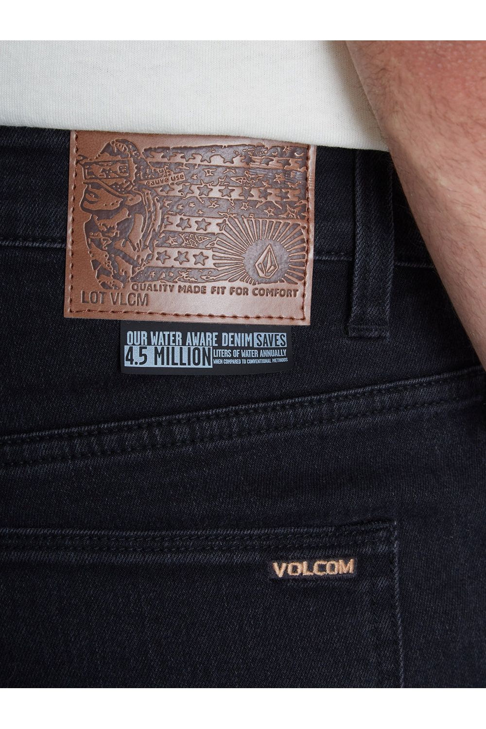 Volcom Solver Denim Jeans Black Out