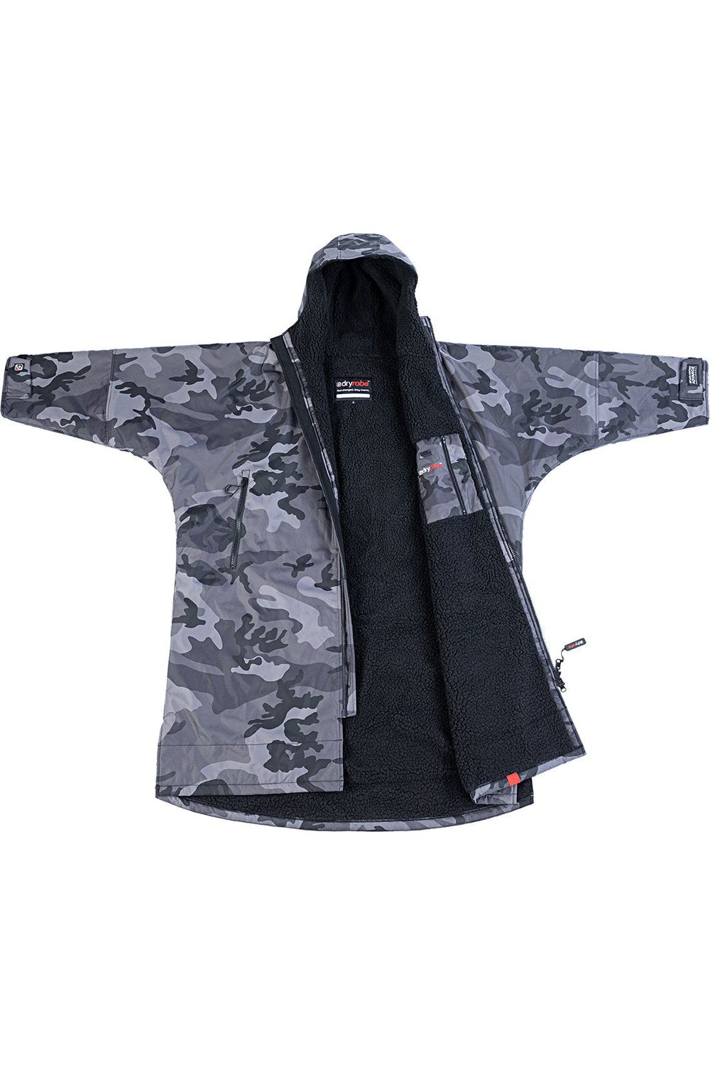 Dryrobe Advance Long Sleeve Changing Robe Black Camo/Black