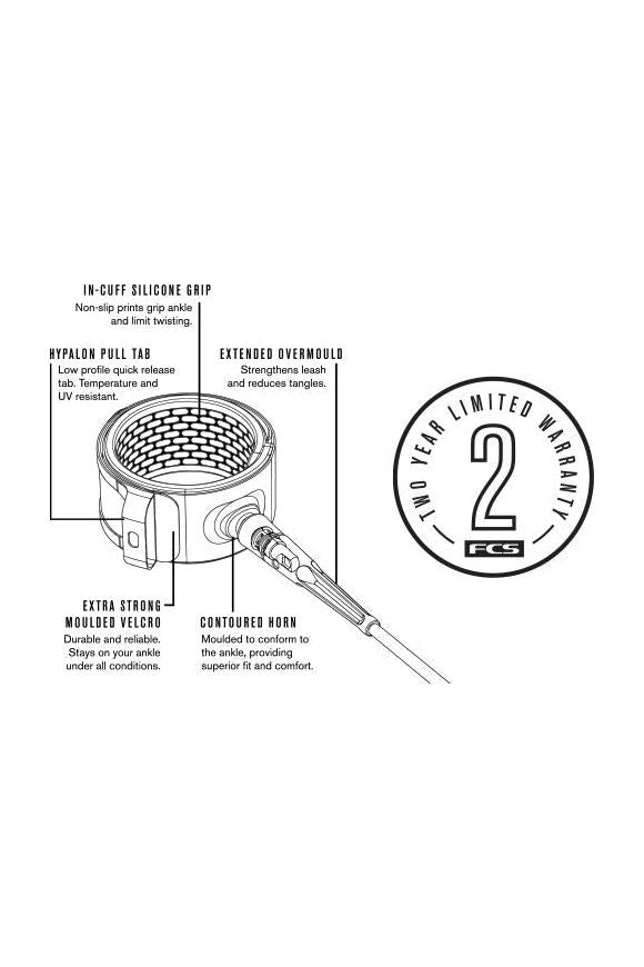 FCS 6' All Round Essential Leash Black