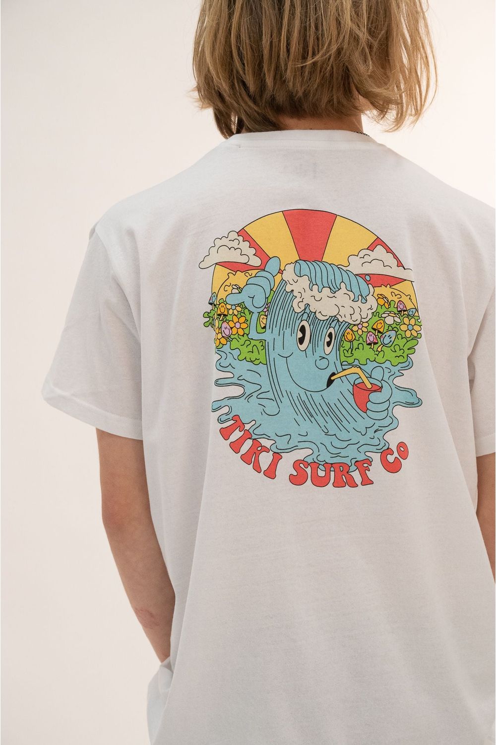Tiki Party Wave Short Sleeve T-Shirt