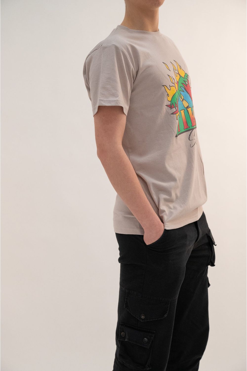 Tiki Burning Palm Short Sleeve T-Shirt