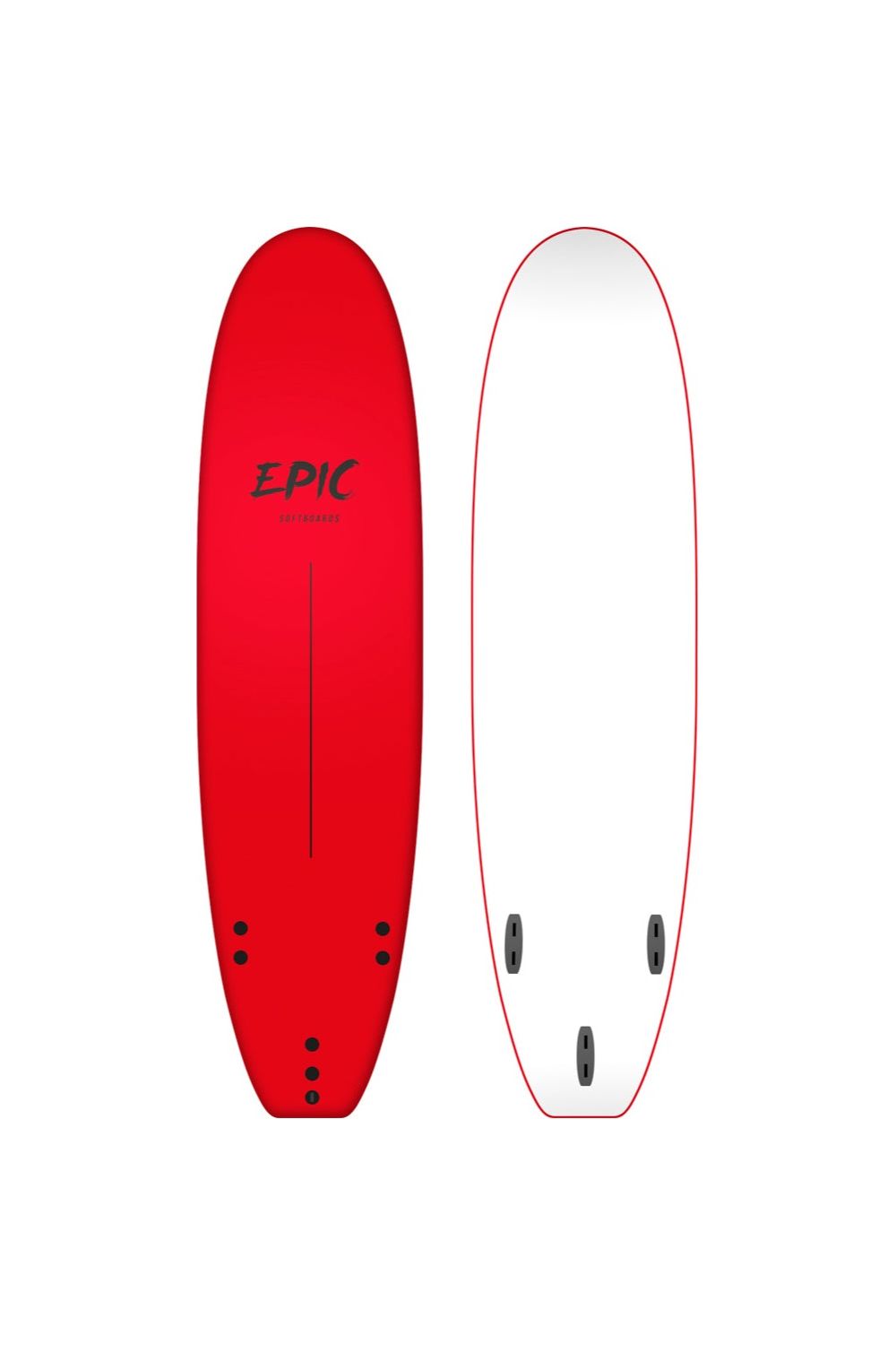 Tiki Epic Softboard Surfboard Red
