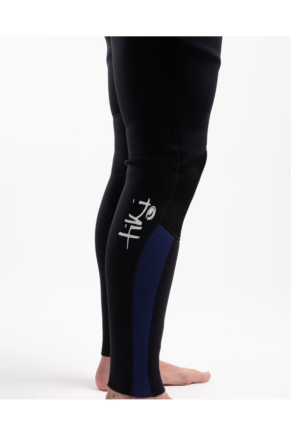 Tech Mens 3/2 Steamer Wetsuit Back Zip In Black & Navy