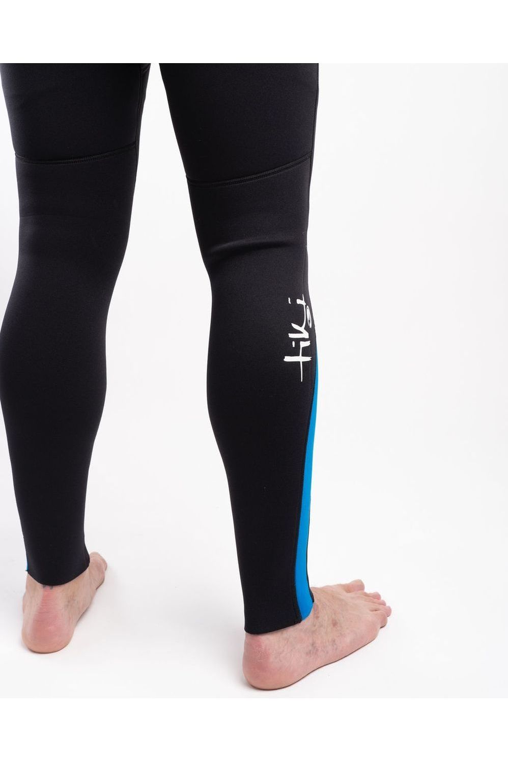 Tech Mens 3/2 Steamer Wetsuit Back Zip In Black & Blue