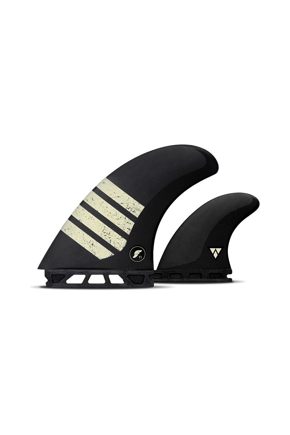 Futures FT1 Twin + Trail Alpha Surfboard Fins Black