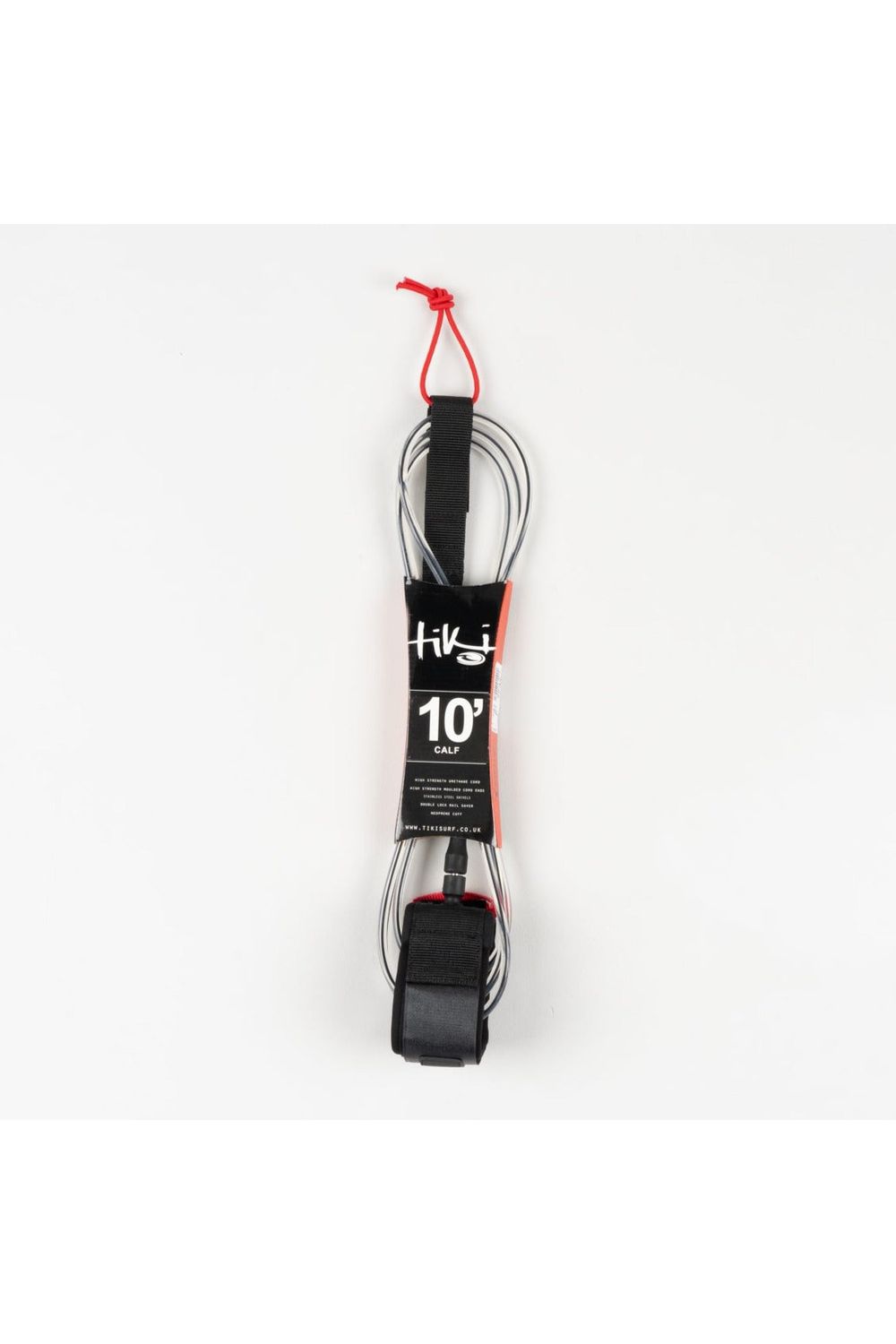 Tiki 10'0 Calf Leash 2 Swivel Black