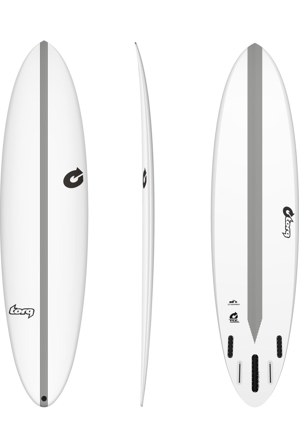 Torq TEC Chopper Surfboard White