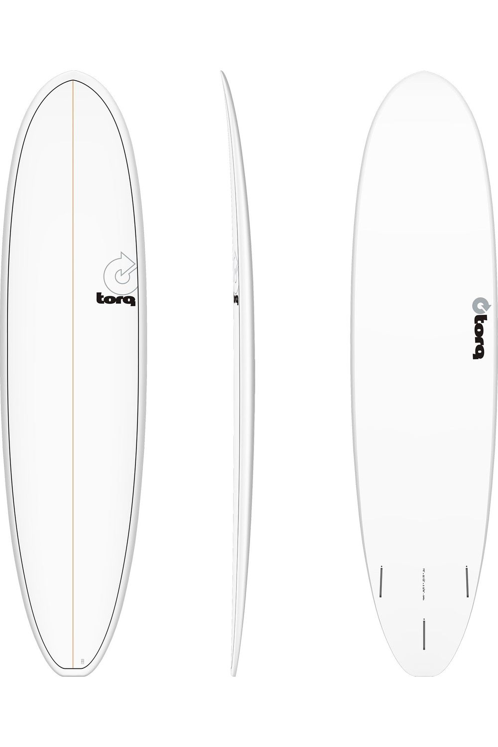 Torq TET Mod Fun V+ Surfboard in Pinline White