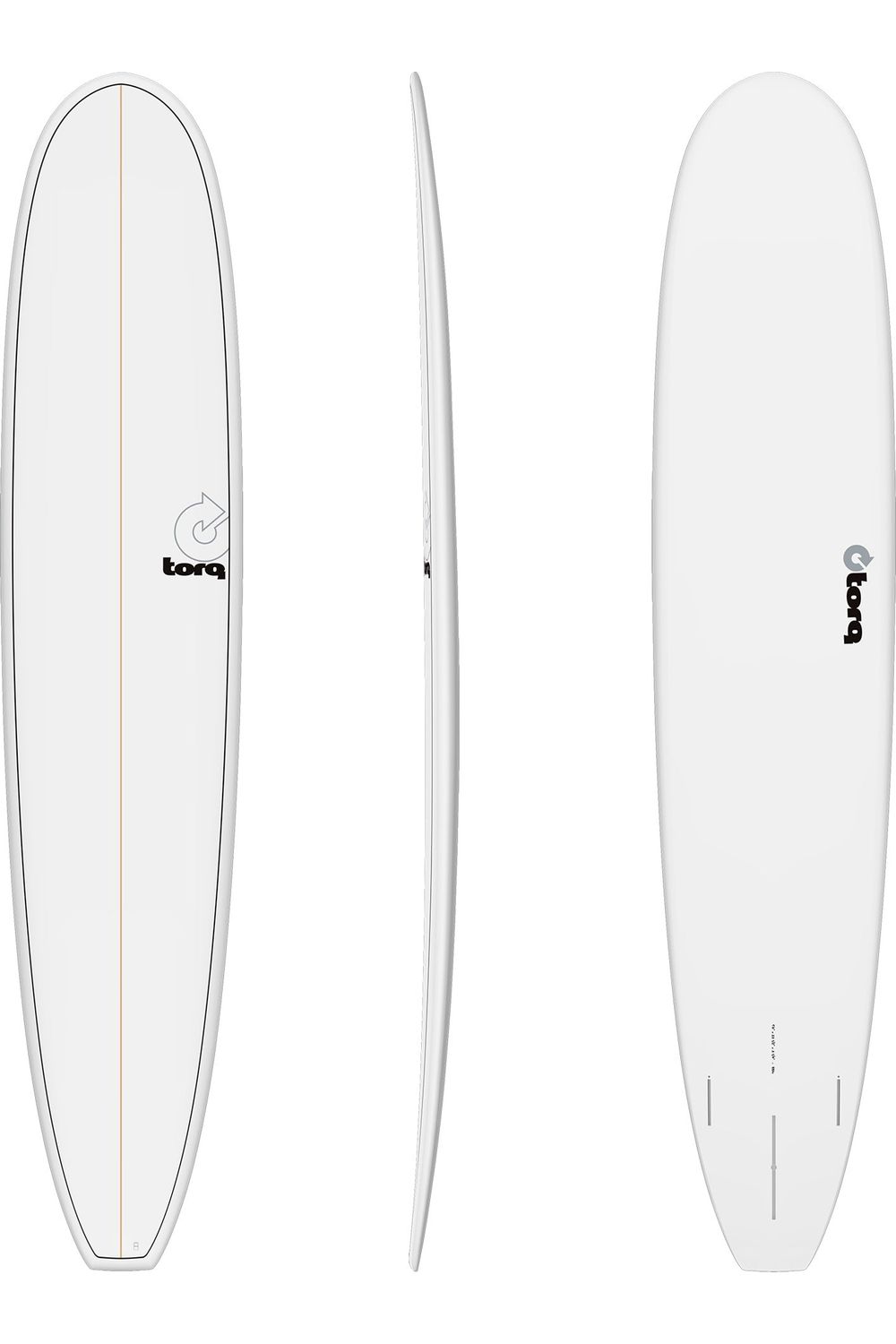 Torq TET Long Surfboard in Pinline White