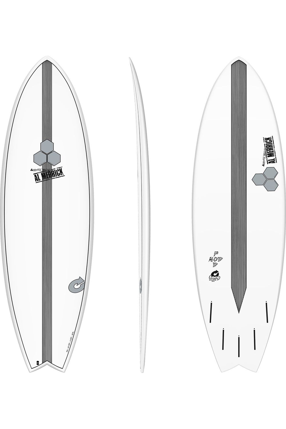Torq X-Lite Channel Islands Pod Mod Surfboard White