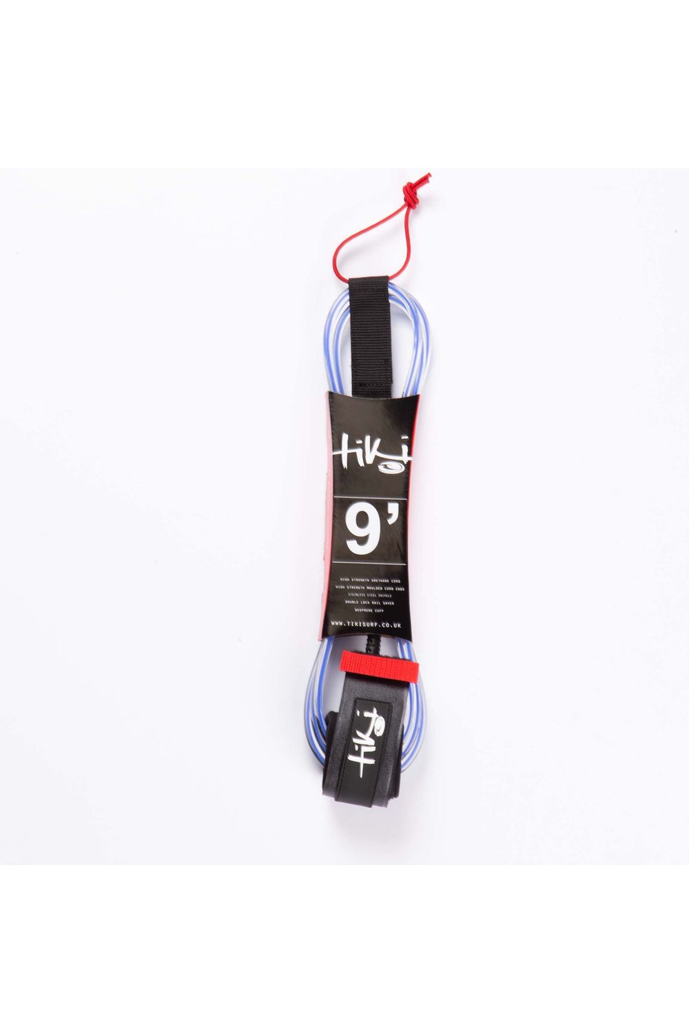 Tiki 9'0 Leash 2 Swivel 7MM Blue