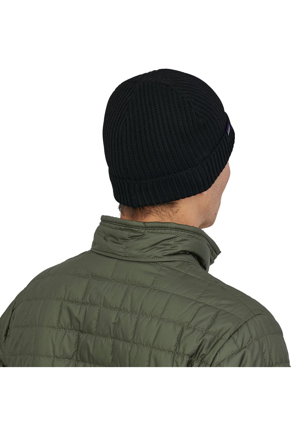 Patagonia Fishermans Rolled Beanie Black