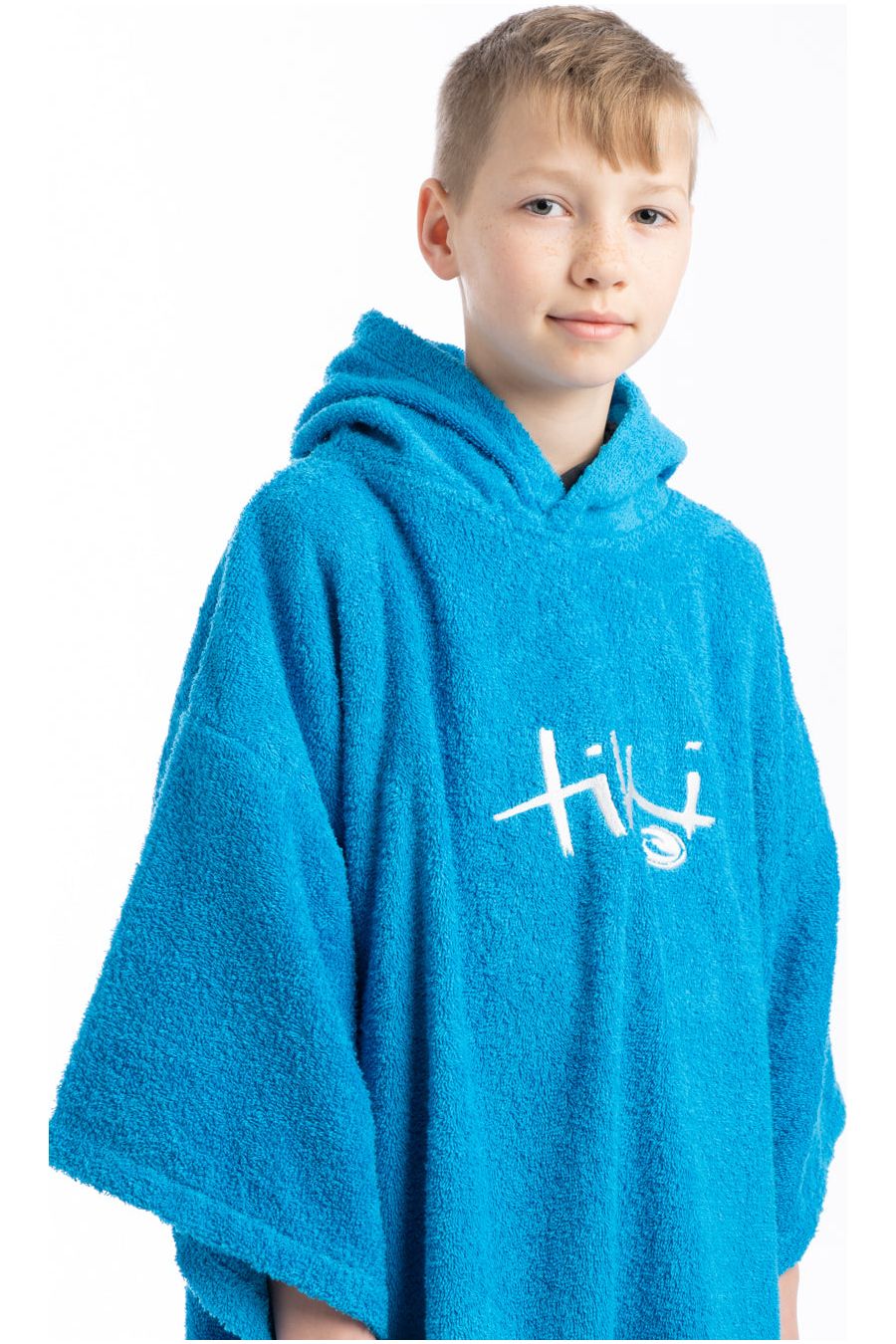 Tiki Junior Hooded Change Robe Blue
