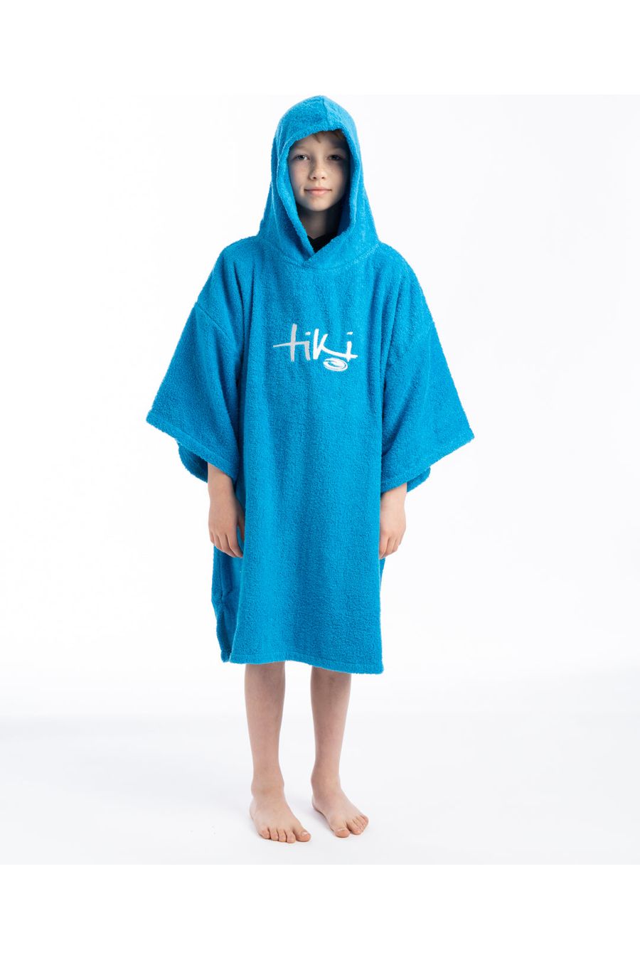Tiki Junior Hooded Change Robe Blue