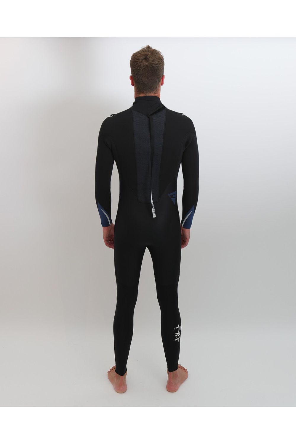 Tiki Mens Tech 4/3 GBS Wetsuit - Back Zip - Black/Blue
