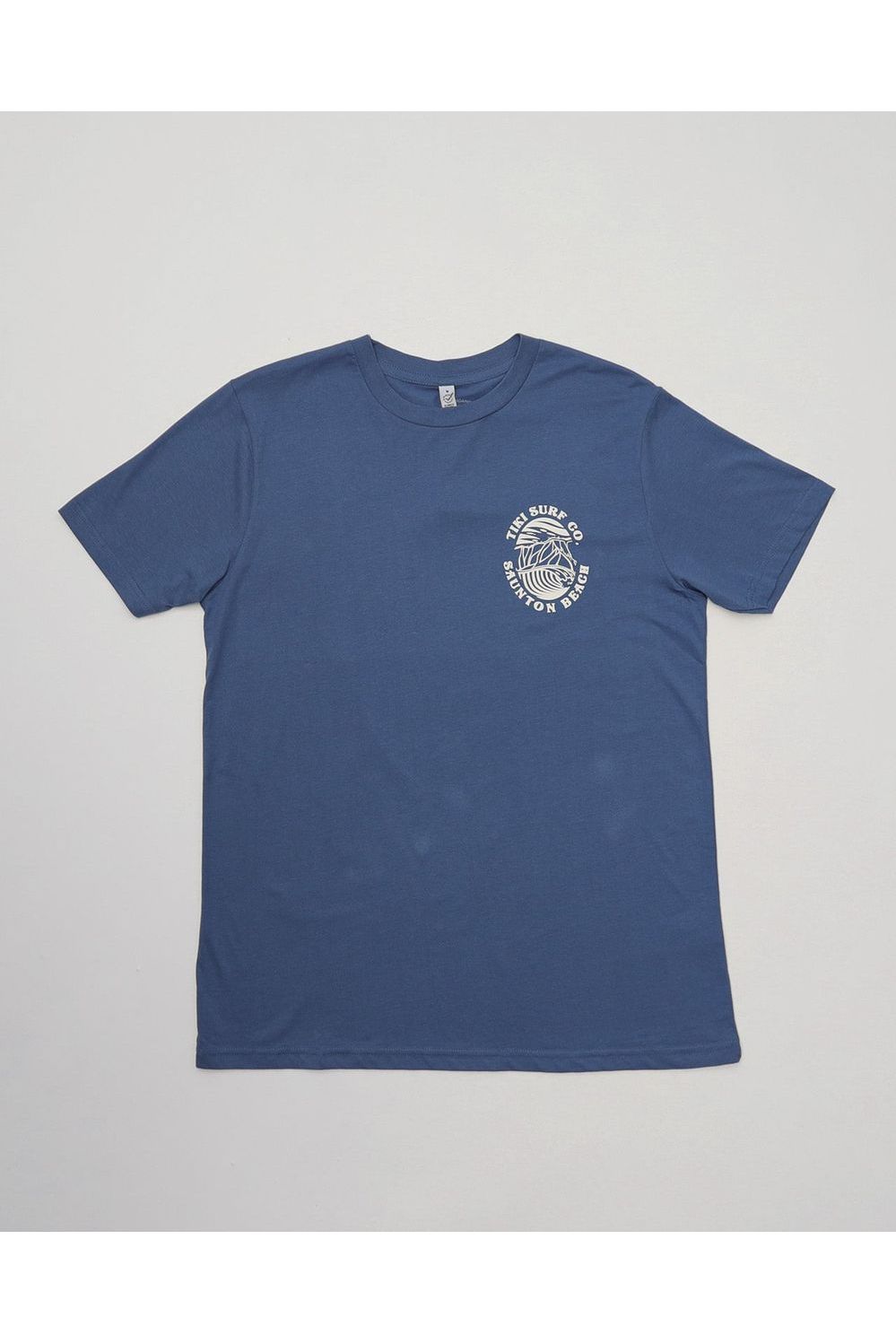 Tiki Saunton Beach Destination Tee Faded Denim
