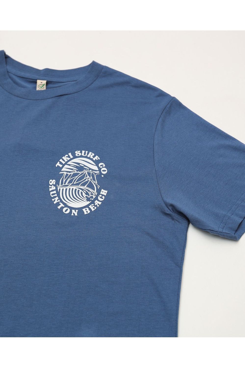 Tiki Saunton Beach Destination Tee Faded Denim