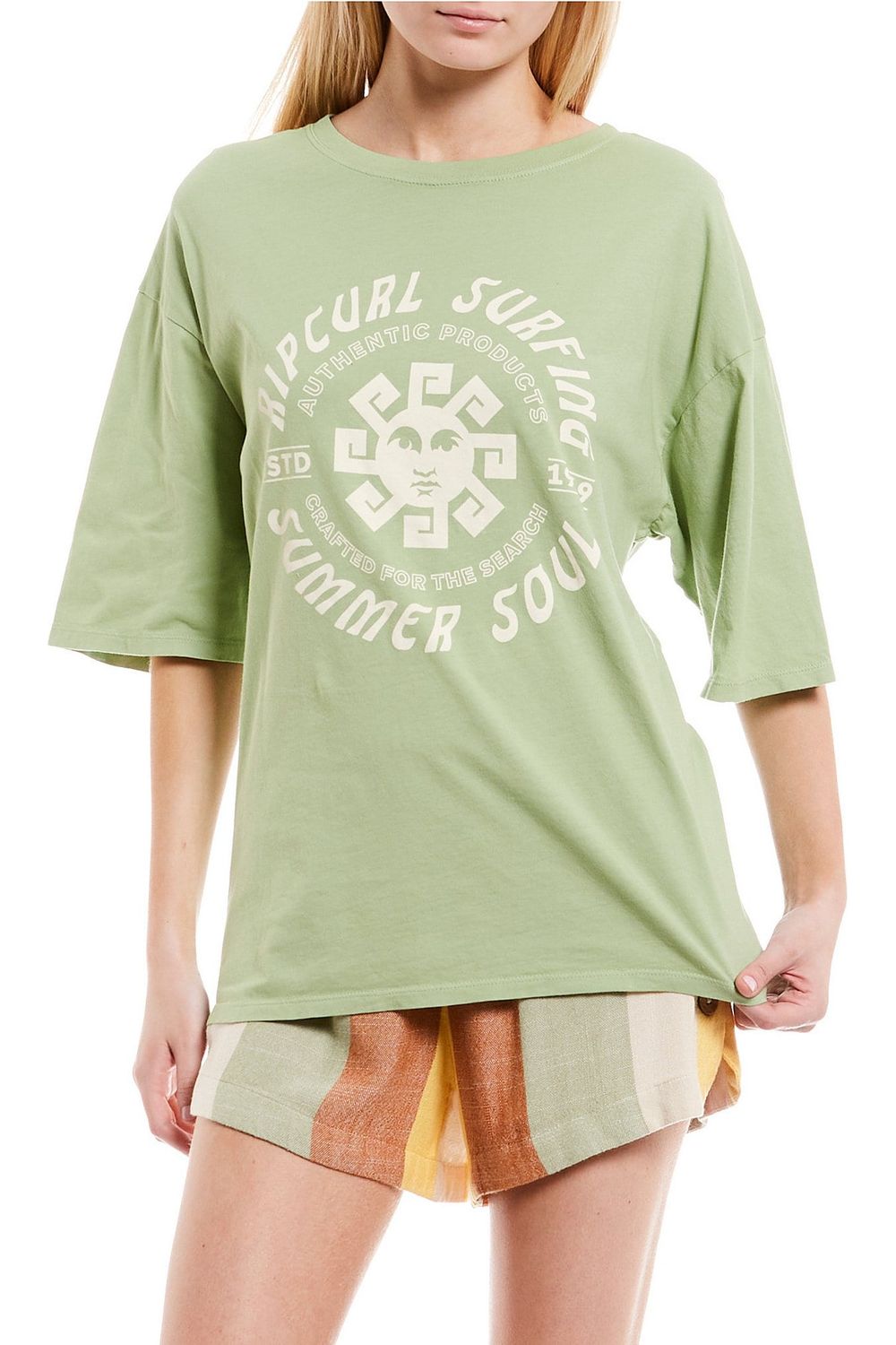 Rip Curl Locals Only Update T-Shirt Mid Green