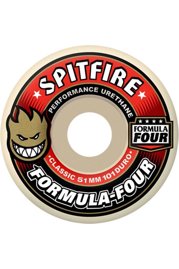 Spitfire Formula Four Wheels Conical Full 101DU 54mm White