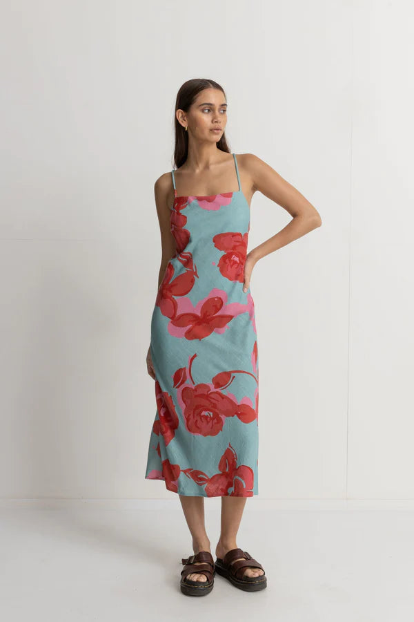 Rhythm Inferna Floral Bias Cut Midi Dress Spring