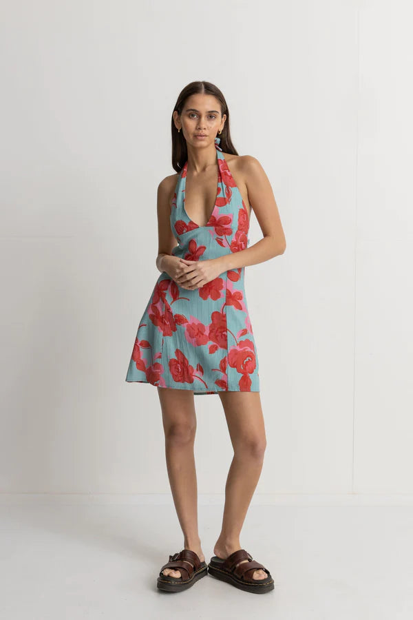 Rhythm Inferna Floral Halter Dress Spring