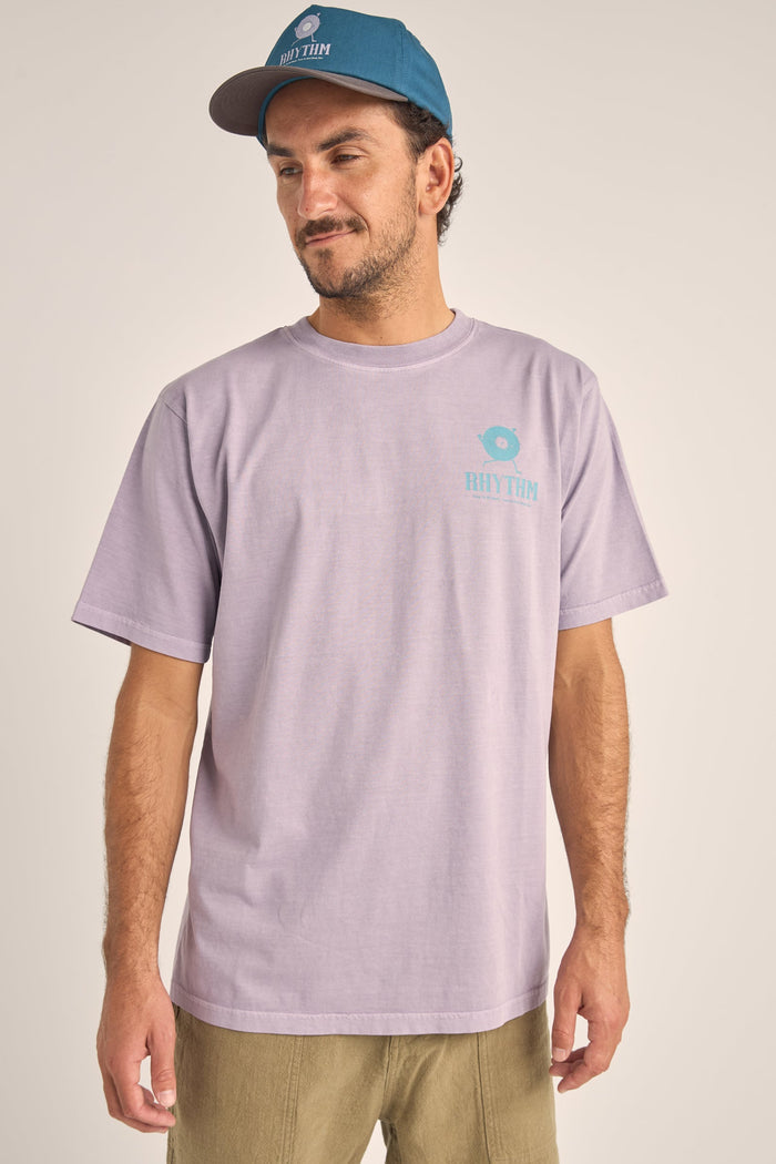 Rhythm Record Vintage T-Shirt Purple