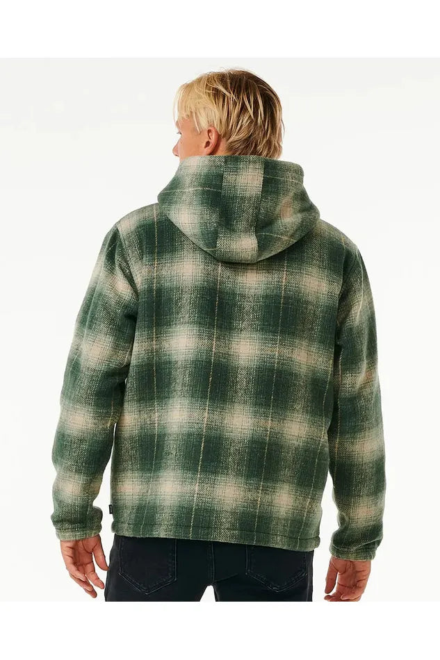 Rip Curl Classic Surf Check Jacket Dark Olive