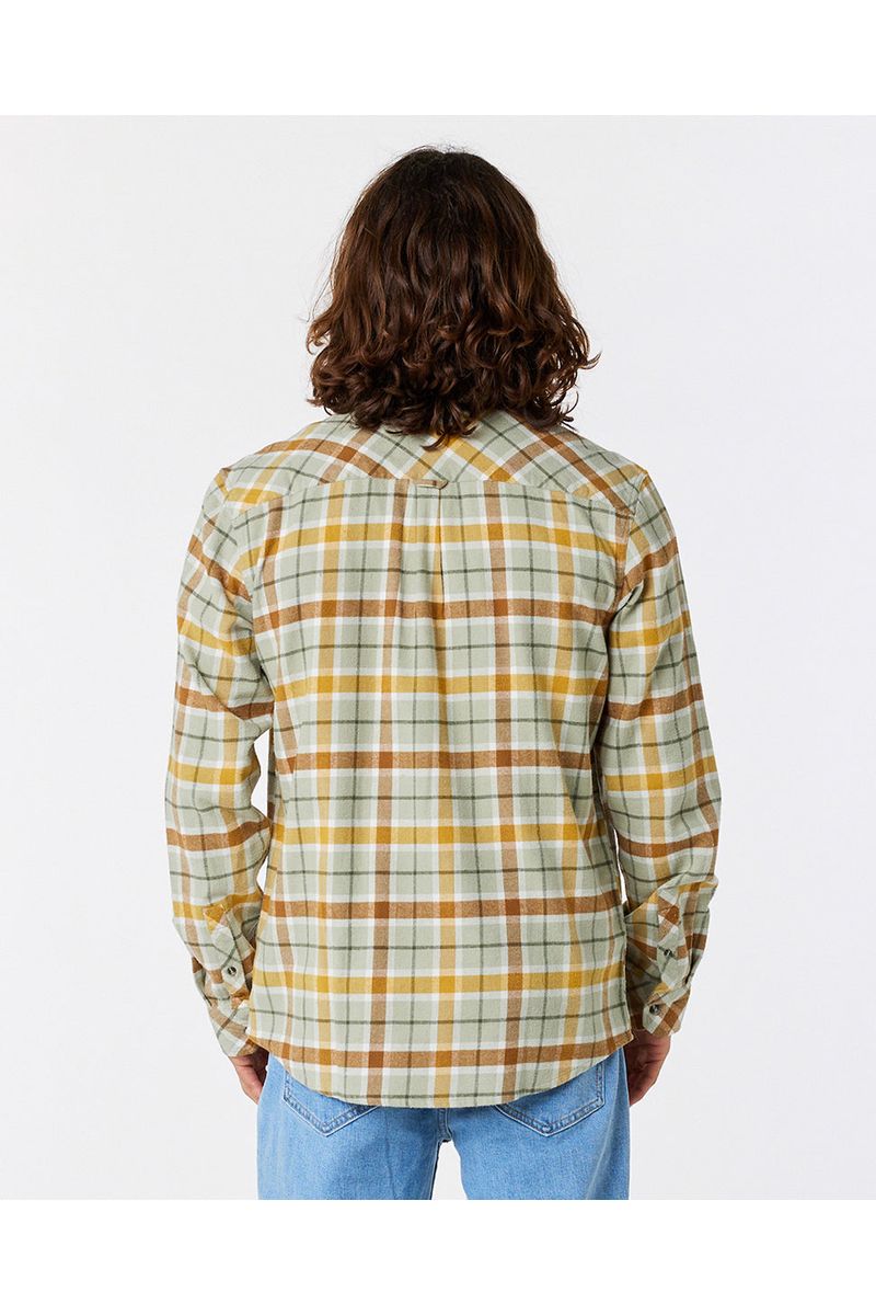 Rip Curl Checked In Flannel Shirt Sage