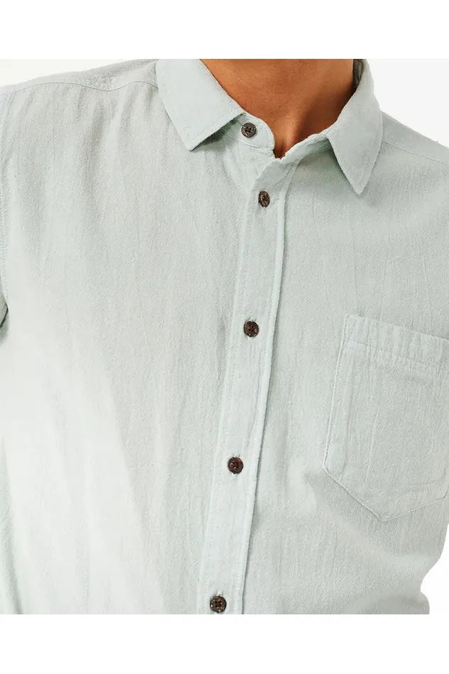 Rip Curl Washed Short Sleeve Shirt Mint