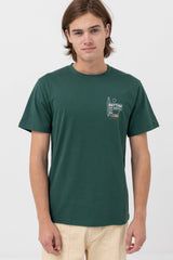 Rhythm Wanderer Short Sleeve T-Shirt Vintage Green