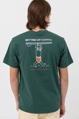 Rhythm Wanderer Short Sleeve T-Shirt Vintage Green